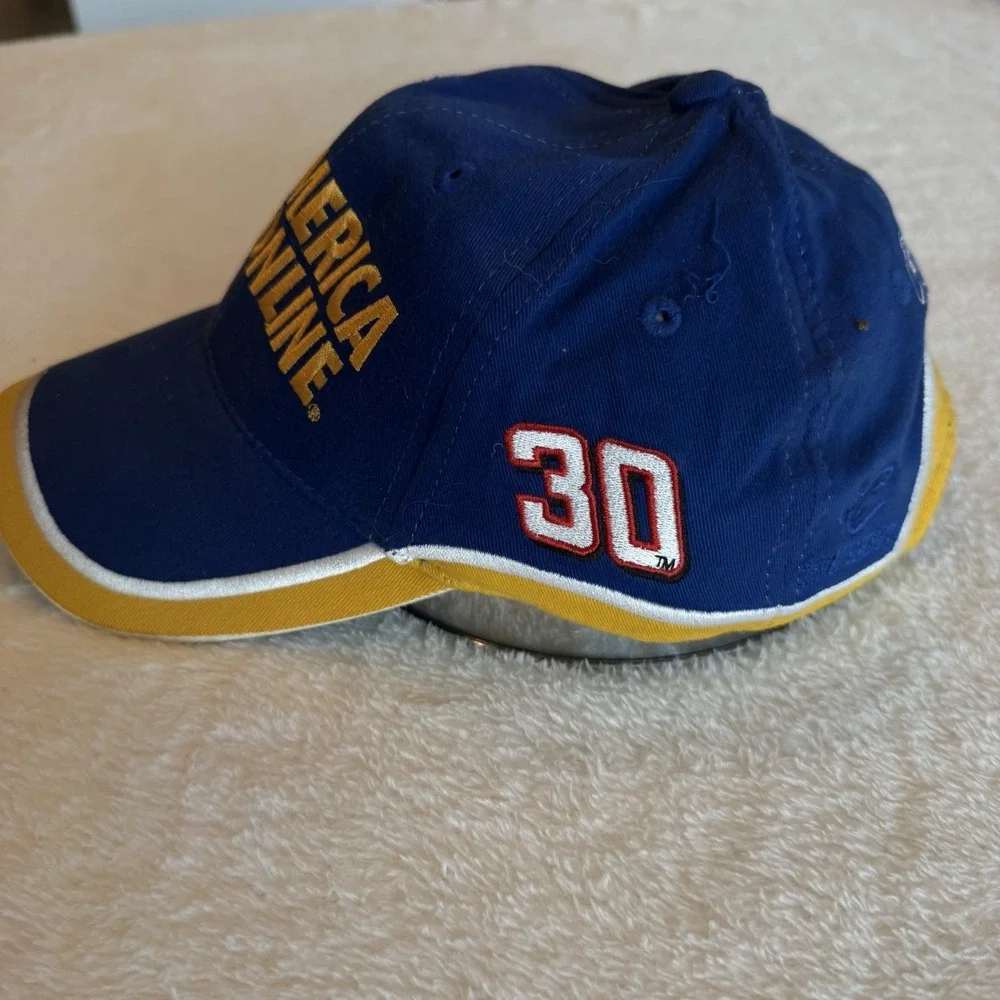 Vintage NASCAR AOL Steve Park Autograph Blue Hat NASCAR Racing Chase Authentics